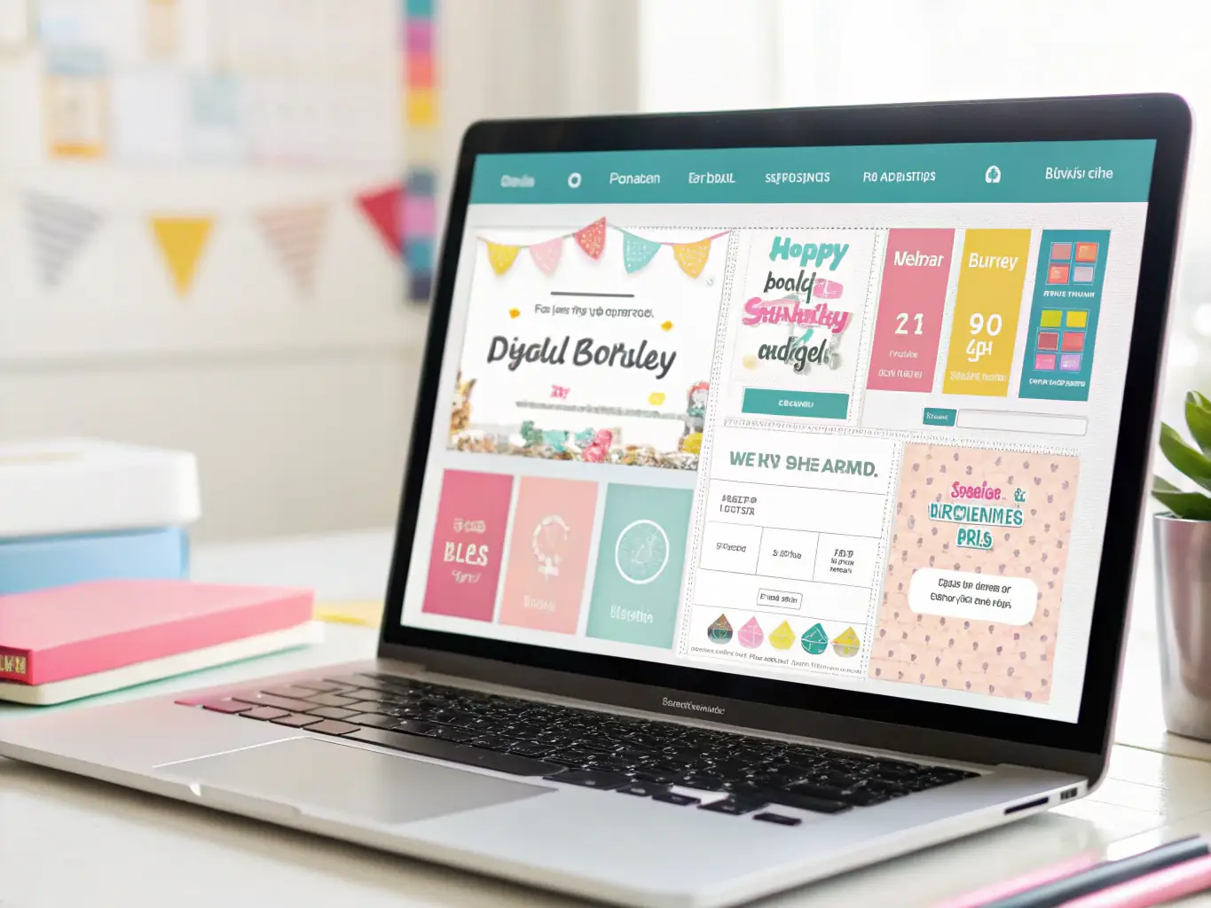 An image displaying a range of AI-suggested slogans for a birthday mug, with options for personalization and different font styles, within the BirthdayEnergy.com design studio.